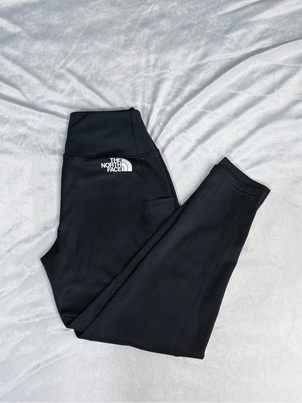 The North Face Kids Black Logo Stretch Leggings